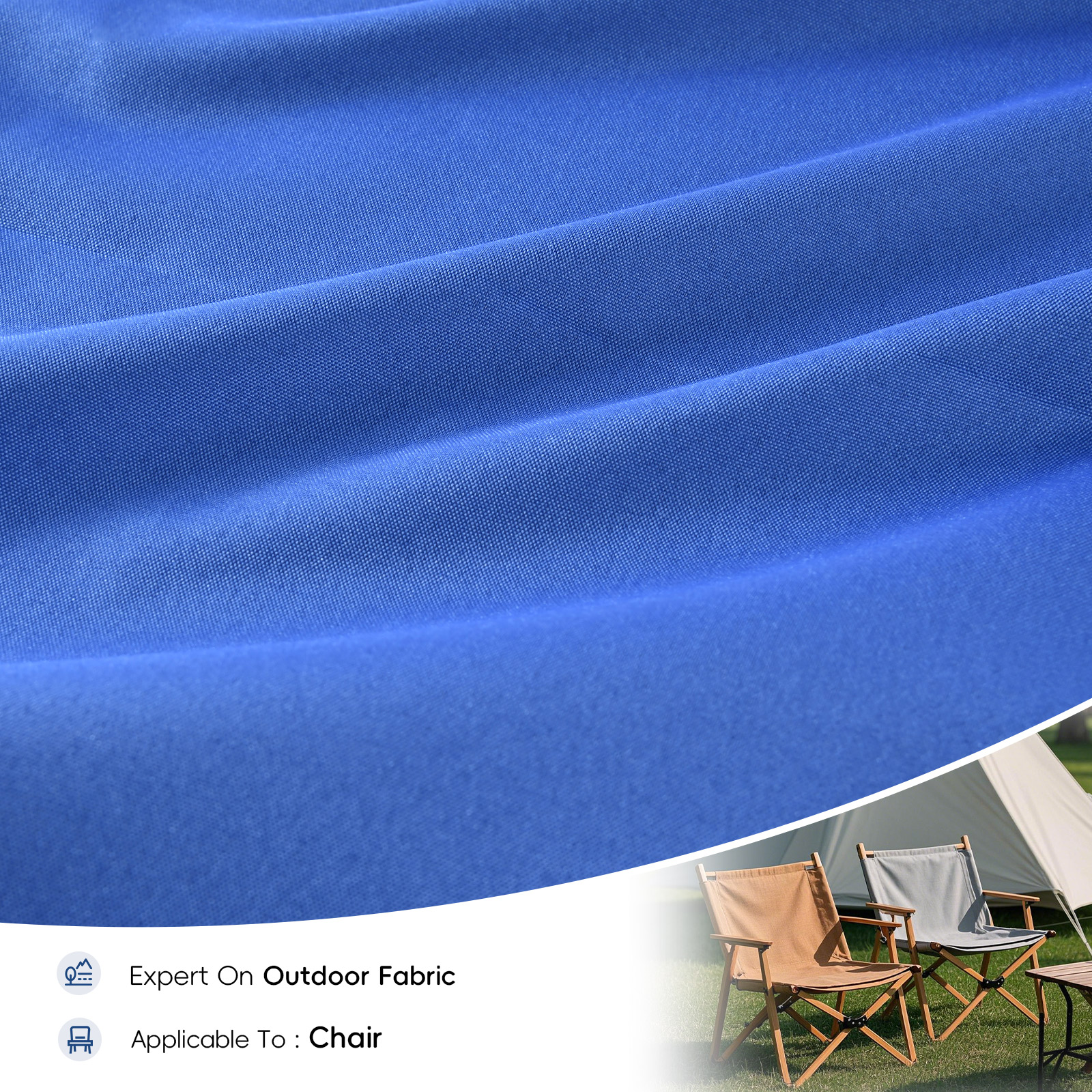 200D PVC Polyester Oxford Chair Fabric Blue